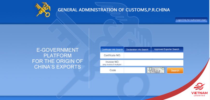 Hướng dẫn tra cứu CO Form E trực tuyến từ Trung Quốc mới nhất